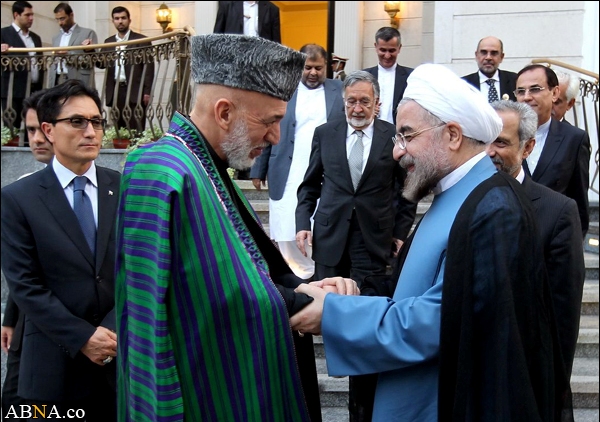 ڈاکٹر حسن روحانی اور حامد کرزئی کے درمیان ملاقات (با تصویر)