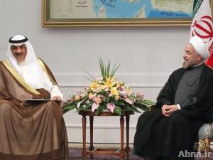 «روحاني» يؤكد على تنمية التعاون بين ايران والكويت + صور