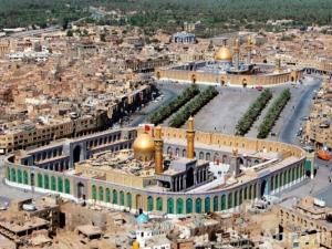 افتتاح منطقة ما بين الحرمين الشريفين في كربلاء المقدسة امام الزائرين في أول ايام العيد
