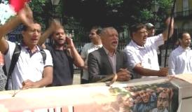 Bahraini political activists protest King Hamad bin Isa Al Khalifa’s visit to London
