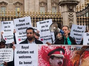 Bahraini King’s visit to Britain faces protest