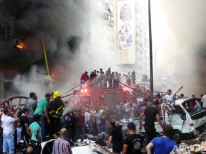 صور التفجير الارهابي بمنطقة "الرويس" في الضاحية الجنوبية لبيروت ـ 2