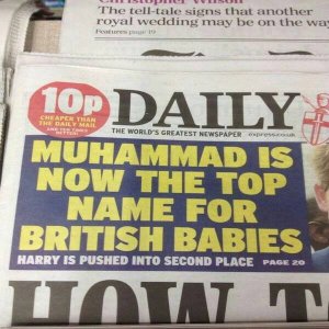 Angleterre :Mohammed : prénom le plus donné à Londres devant Harry