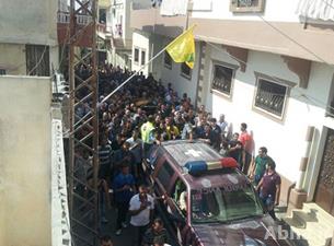 الجنوب اللبناني يودع شهداء تفجير الرويس