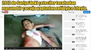 Suriyeli Çocuğa Yaptırılan Çirkin Rolü İyi İzleyin (Video)