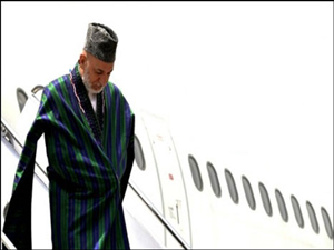 افغان صدر حامد کرزئی ایک روزہ دورے پر پاکستان پہنچ گئے   	