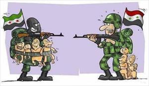 “Azad Suriya Ordusu” - Karikatura