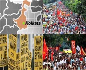 India: Left Front holds rally to protest US plan to attack Syria