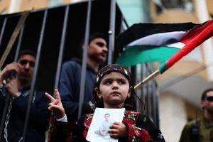 Okupljanje Palestinaca u znak podrške zarobljenicima