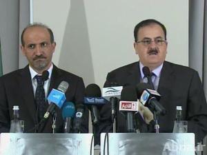 الجربا وادريس يدعوان الكونغرس الاميركي الى الموافقة على توجيه ضربات لنظام دمشق