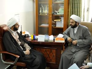 وفد من مركز "المصطفى" في اوكرانيا يزور العتبة العباسية ويتباحث سبل التعاون معها