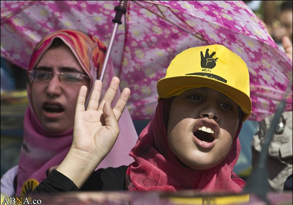 Demonstration der Anhänger der Muslimbruderschaft
