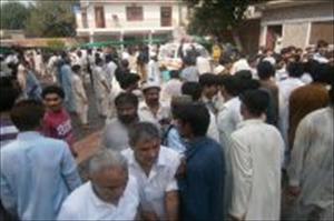 پشاوردھماکے کے خلاف احتجاج