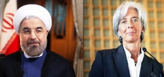 La rencontre d’Hassan Rohani et Christine Lagarde