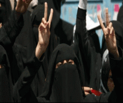 سعودي عرب ميں خواتين کا مظاہرہ
