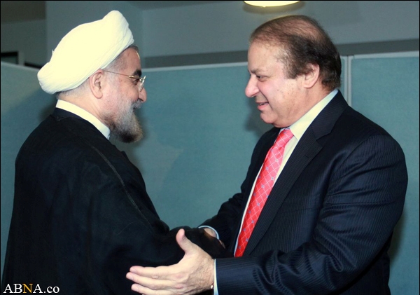 نوازشریف اور حسن روحانی کی ملاقات، تصویر