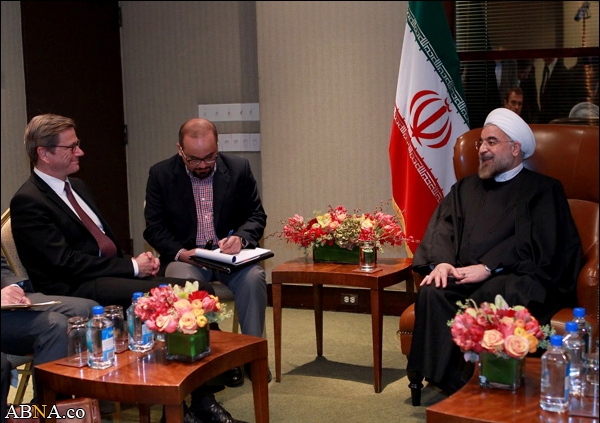 Treffen des deutschen Außenministers mit dem iranischen Präsidenten