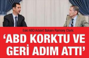 "ABD korktu ve geri adım attı"