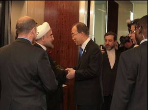 Treffen des iranischen Präsidenten mit Ban Ki-moon