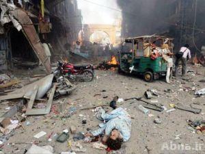 تصویری رپورٹ: پشاوردھماکے میں جاں بحق افراد کی تعداد 40 اور 80 زخمی