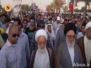 بالفيديو / حضور «آية الله عيسی قاسم» بمسيرة 27 سبتمبر 2013