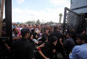 Refah Sınır Kapısı'nda eylem