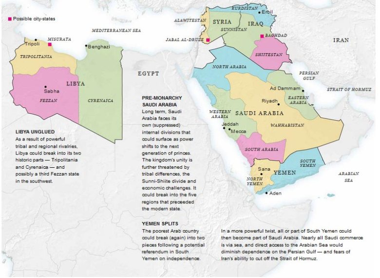 NYT Publishes A New Map for ME: Syria into 3 States