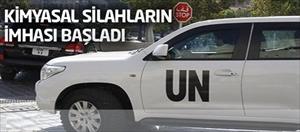 Kimyasal silahların imhası başladı