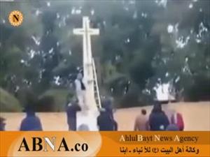 بالفيديو / الارهابيون يهدمون قبور المسيحيين في سوريا