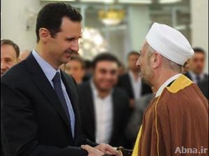 بالصور / «الأسد» يصلي صلاة العيد بمسجد "حسيبة" في دمشق