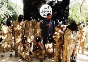 بالصور / المجموعات الإرهابية في سوريا تنشيء معسكرا لتدريب الأطفال على السلاح