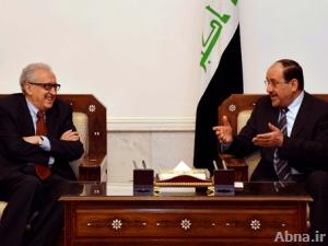 «المالكي» يلتقي «الأبراهيمي» ويؤكد استعداد العراق لحل الأزمة السورية