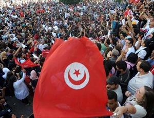 Tunisians hold anti-government protest rally