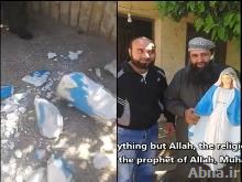 US, Saudi-Backed Takfiris Destroy Virgin Mary Statue in Syria: Video
