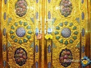 بالصور /  افتتاح الباب الذهبية المؤدية إلى الحرم الكاظمي الشريف