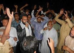 انچولی اور نمائش چورنگی پر  ایم ڈبلیو ایم کے احتجاجی مظاہرے