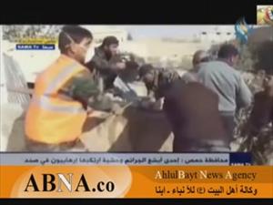 بالفيديو / جرائم المجموعات الارهابية بمدينة صدد السورية