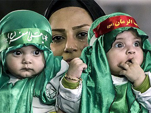 ماؤں کا شیر خوار بچوں کے ہمراہ حضرت علی اصغر (ع) سے تجدید عہد-1 + تصاویر