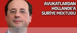 Avukatlardan Hollande'a Suriye mektubu
