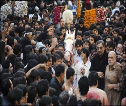 ہندوستان اور پاکستان میں عاشورہ کے جلوس، شام غریباں کی مجالس کا انعقاد