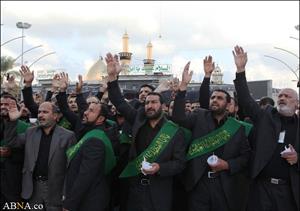تصویری رپورٹ/ خادمین حرم کربلا کی روضہ امام مظلوم میں عزاداری