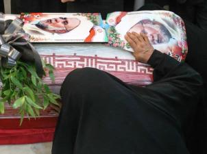 تشييع جثمان «الشيخ ابراهيم الانصاري» في طهران