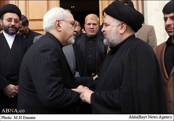 Bildnachricht / iranischer Außenminister trifft mit den Großayatollahs in Qom