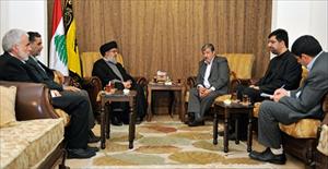 Sayyed Nasrallah Discusses with Iranian Shura Official Latest Developments