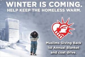 US Muslims holds clothing drive campaign to help homeless