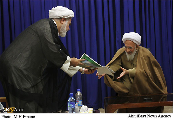 Das Treffen der Leiter der AhlulBayt Weltversammlung mit Ayatollah Javadi Amoli