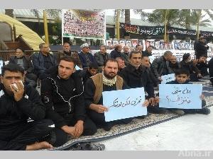 بالصور / التركمان الشيعة يعتصمون في كربلاء للمطالبة بالأمن لمدينتهم المنكوبة