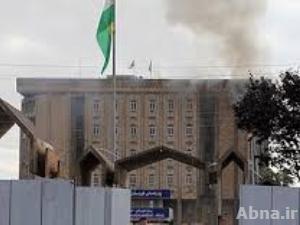 حريق في مبنى برلمان كردستان