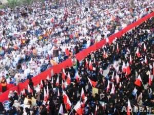 بالصور / جماهير بحرينية ضخمة تعتصم وتؤكد على المطالبة بالديمقراطية