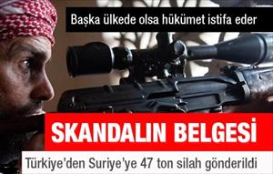 İşte Türkiye'den Suriye'ye giden silahların belgesi
